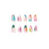 12 Sizes-24 Pcs Press On Nails JP1984