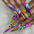 12 Sizes-24 Pcs Press On Nails Y080