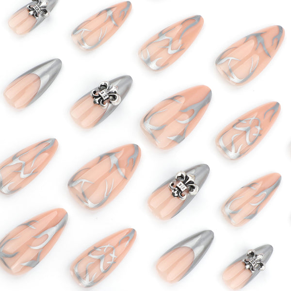 12 Sizes-24 Pcs Press On Nails JP3678