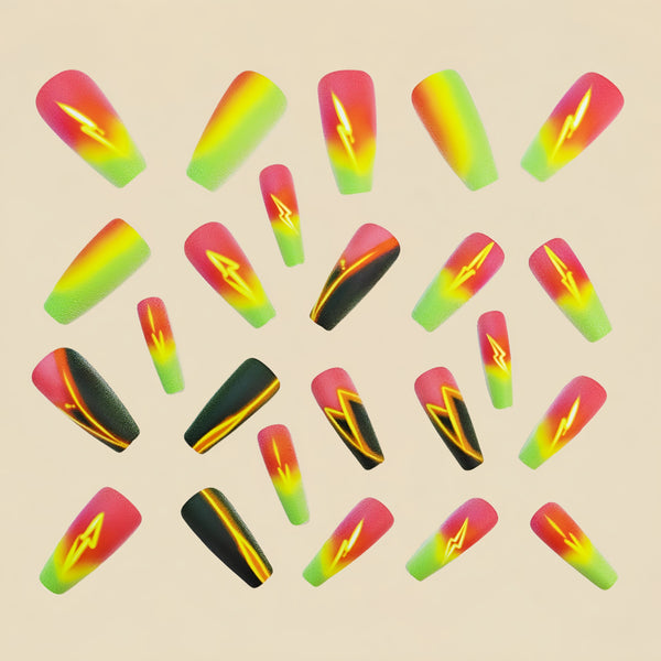 12 Sizes-24 Pcs Press On Nails Y806