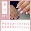 12 Sizes-24 Pcs Press On Nails C1059
