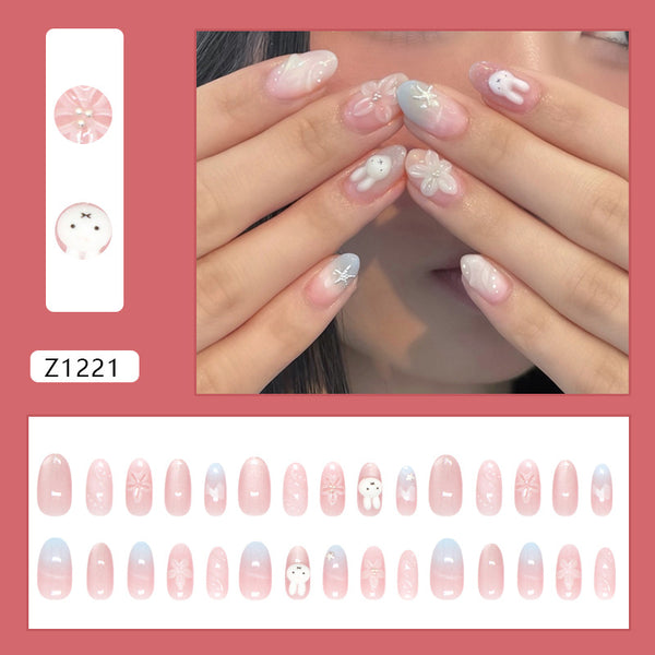 30 Pcs Press On Nails Z1221