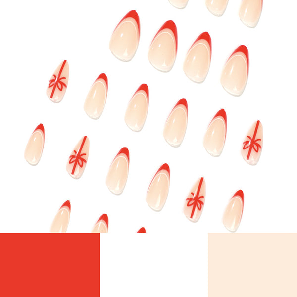 12 Sizes-24 Pcs Press On Nails JP1894
