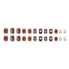 12 Sizes-24 Pcs Press On Nails R821
