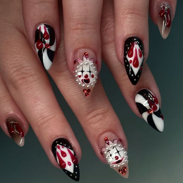 12 Sizes-24 Pcs Press On Nails Z-28