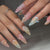 Almond French Glossy Long Pink Press on Nails