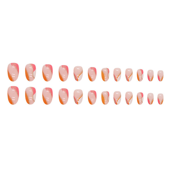 12 Sizes-24 Pcs Press On Nails W1024