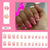 12 Sizes-24 Pcs Press On Nails W521