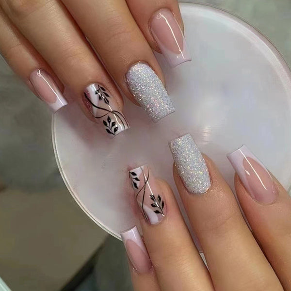 12 Sizes-24 Pcs Press On Nails W401