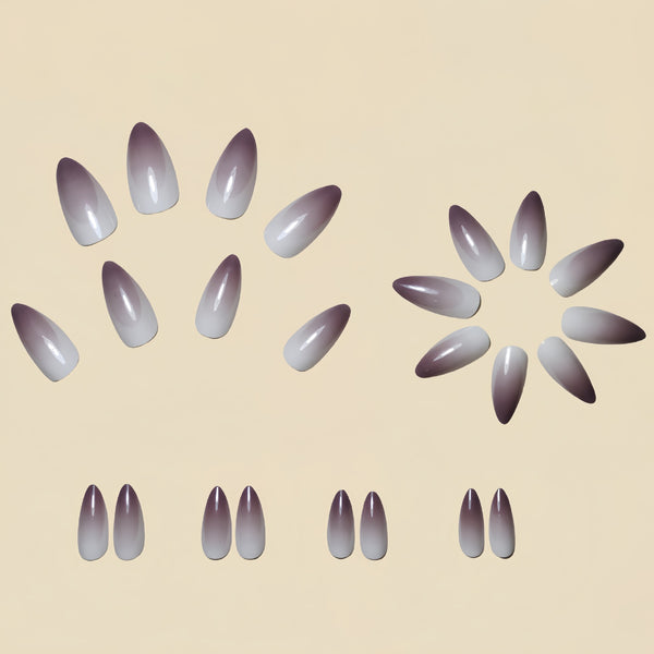 12 Sizes-24 Pcs Press On Nails Y265
