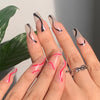 12 Sizes-24 Pcs Press On Nails JP1379