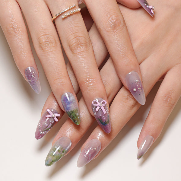 12 Sizes-24 Pcs Press On Nails JP3398