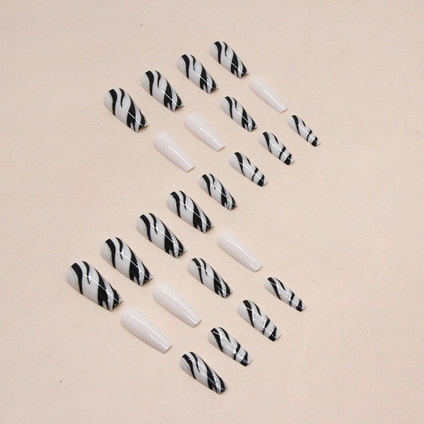 12 Sizes-24 Pcs Press On Nails W649