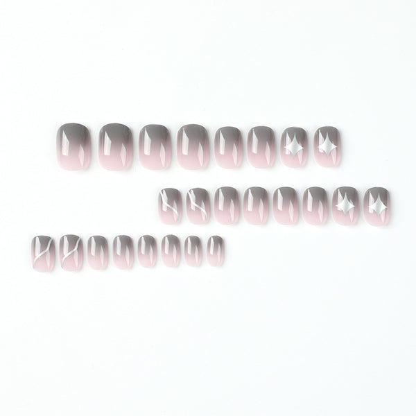 12 Sizes-24 Pcs Press On Nails JP2116