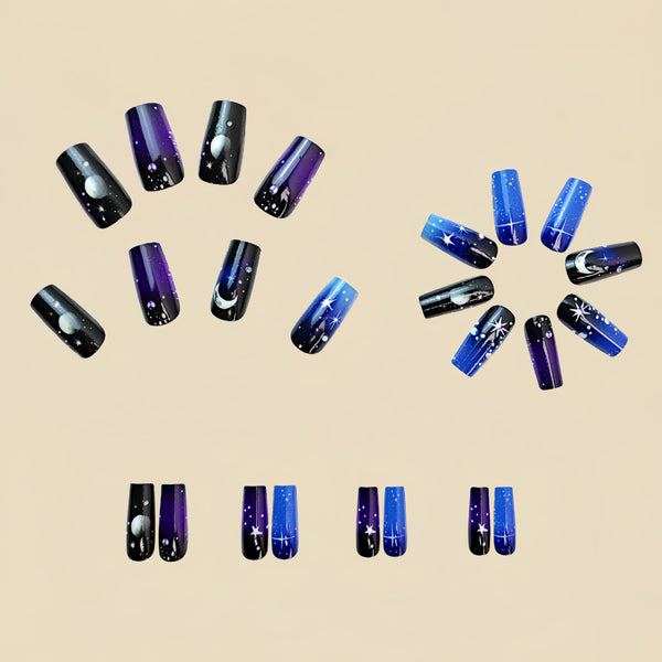 12 Sizes-24 Pcs Press On Nails Y458
