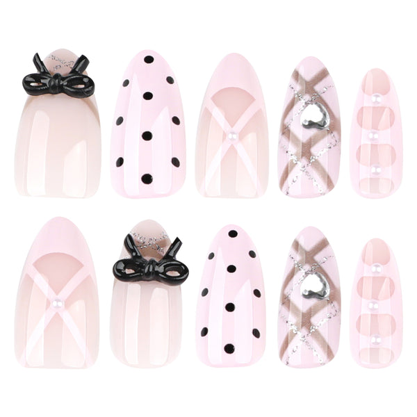 12 Sizes-24 Pcs Press On Nails JP4049