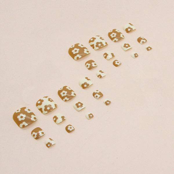 12 Sizes-24 Pcs Press On Nails F090