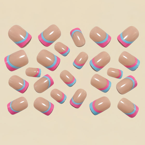 12 Sizes-24 Pcs Press On Nails Y1548