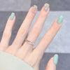 12 Sizes-24 Pcs Press On Nails Z348