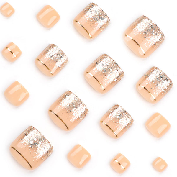 12 Sizes-24 Pcs Press On Nails JP3215