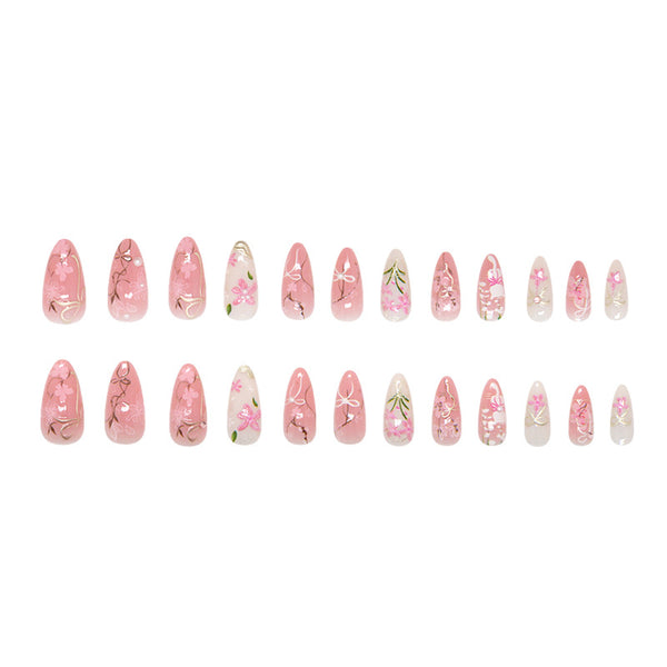 12 Sizes-24 Pcs Press On Nails Z1112