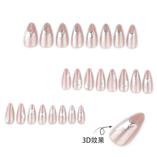 12 Sizes-24 Pcs Press On Nails JP3987