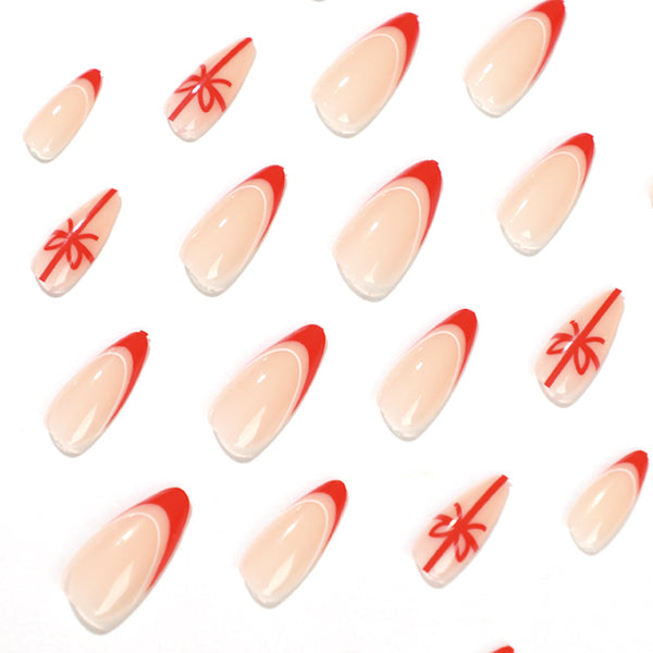 12 Sizes-24 Pcs Press On Nails JP1894