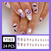 12 Sizes-24 Pcs Press On Nails Y163