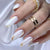 12 Sizes-24 Pcs Press On Nails C1186