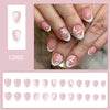 12 Sizes-24 PcsPress On Nails C880