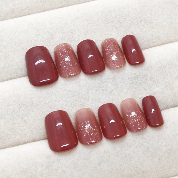 12 Sizes-24 Pcs Press On Nails R881