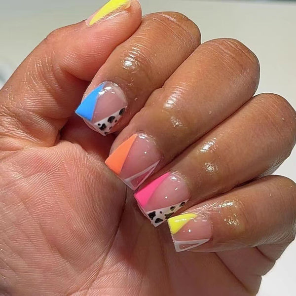 12 Sizes-24 Pcs Press On Nails C284