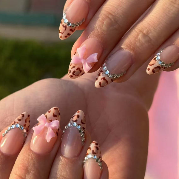 12 Sizes-24 Pcs Press On Nails C1065