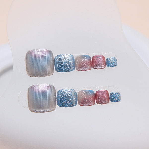12 Sizes-24 Pcs Press On Nails F148