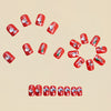 12 Sizes-24 Pcs Press On Nails Y1268