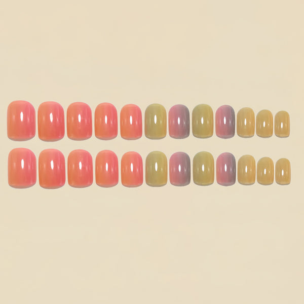 12 Sizes-24 Pcs Press On Nails Y1738