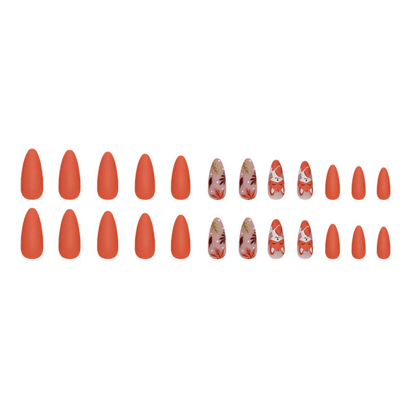 12 Sizes-24 Pcs Press On Nails W1475