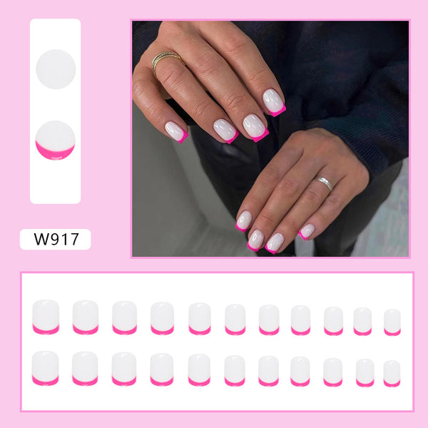 12 Sizes-24 Pcs Press On Nails W917