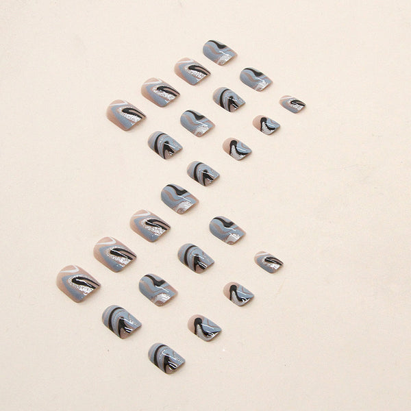 12 Sizes-24 Pcs Press On Nails W371