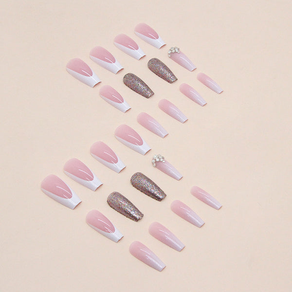 12 Sizes-24 Pcs Press On Nails Z648