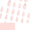 12 Sizes-24 Pcs Press On Nails JP3229