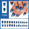 12 Sizes-24 Pcs Press On Nails C1858