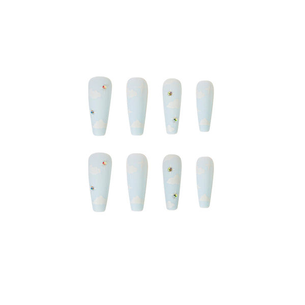 12 Sizes-24 Pcs Press On Nails JP1140