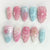 12 Sizes-24 Pcs Press On Nails Z1131