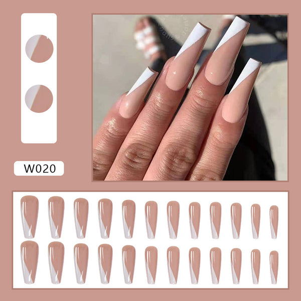 12 Sizes-24 Pcs Press On Nails W020