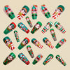 12 Sizes-24 Pcs Press On Nails Y1250