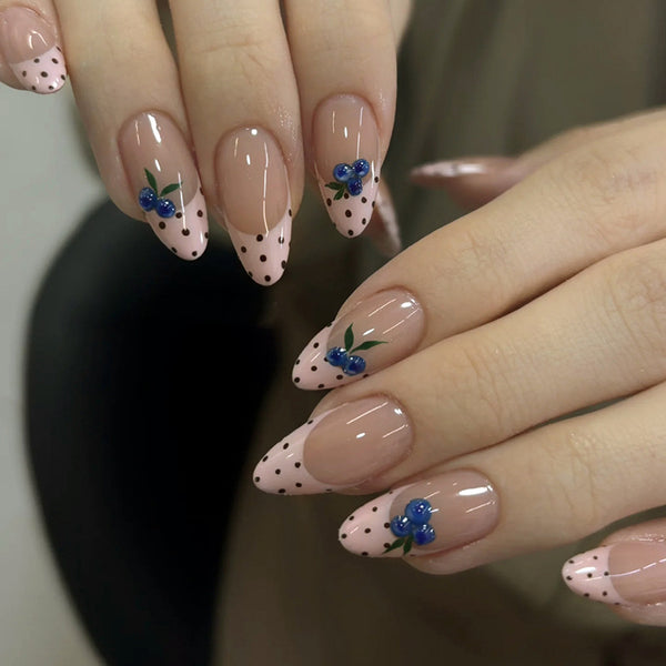 12 Sizes-24 Pcs Press On Nails W2155