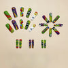 12 Sizes-24 Pcs Press On Nails Y207