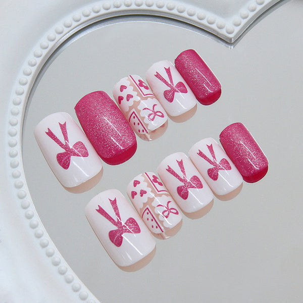 12 Sizes-24 Pcs Press On Nails W2166