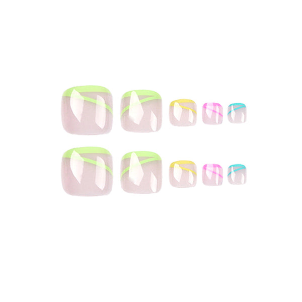 12 Sizes-24 Pcs Press On Nails JP1659